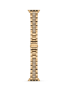 Michael Kors Women's Glitz Goldtone & Crystal Curb Chain Apple Watch Bracelet In Neutral