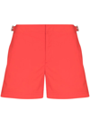 Orlebar Brown Setter Ii Shorter-length Swim Shorts In Rot