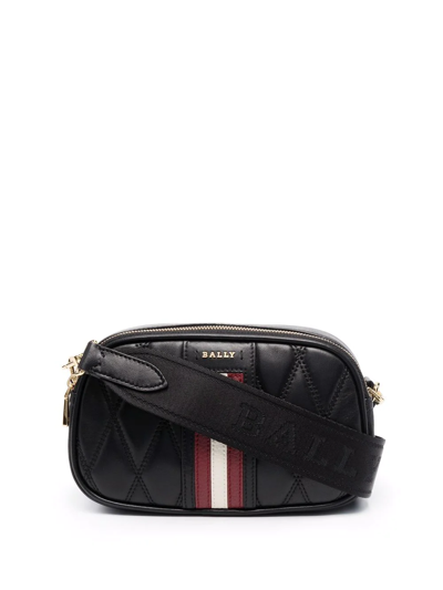 Bally Denni Leather Crossbody Bag In Schwarz