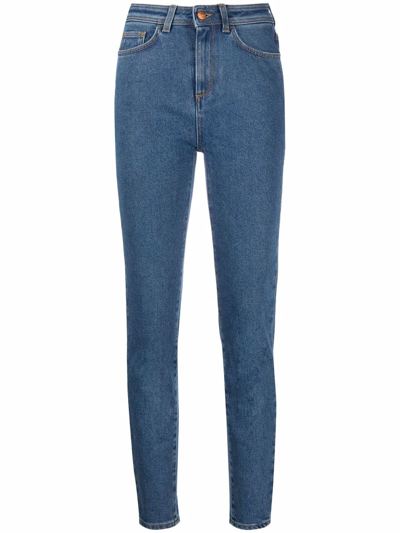Rodebjer Viktoria High-rise Slim-fit Jeans In Blau