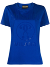 Moschino Double Question Mark-print T-shirt In Blau