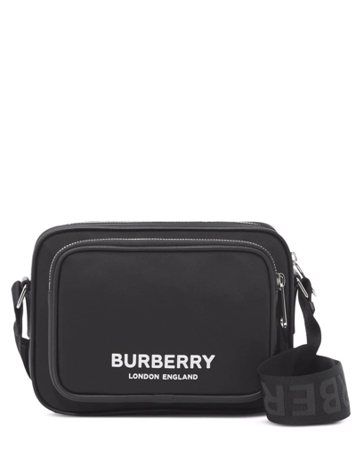 Burberry Logo-print Shoulder Bag In Schwarz