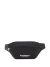 Burberry Sonny Belt Bag In Nylon With Logo Print In Schwarz