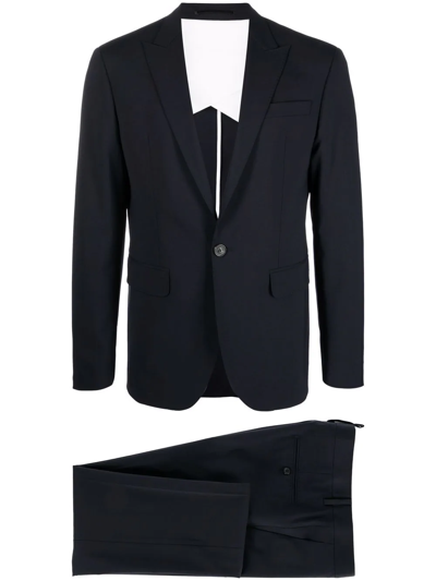Dsquared2 Single-breasted Virgin Wool Suit In Grey