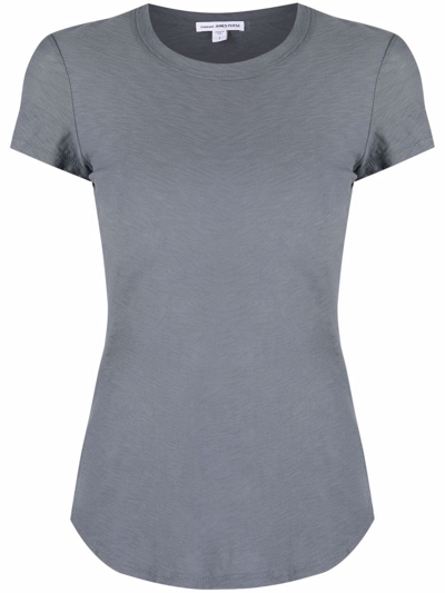 James Perse Round Neck T-shirt In Grau