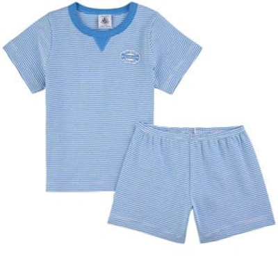 Petit Bateau Kids' Boys Blue Stripe Pyjamas