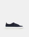 Lafayette 148 Canvas Laceup Sneakerink In Blue