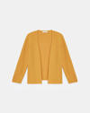 Lafayette 148 Finespun Voile Open-front Cropped Cardigan In Honeycomb