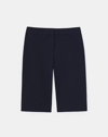 Lafayette 148 Stretch Twill Manhattan Bermuda Short In Black