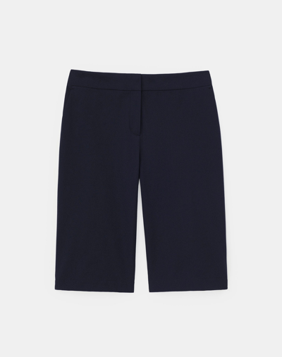 Lafayette 148 Stretch Twill Manhattan Bermuda Short In Black