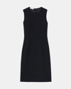 Lafayette 148 Stretch Wool Sheath Dress In Black