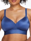 Bali One Smooth U Bounce Control Wire-free T-shirt Bra In Classic Chambray