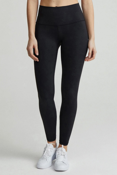 Varley Logo-print High-waisted Leggings In Black