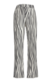 VALENTINO WOMEN'S ZEBRA-PRINTED WOOL-BLEND trousers
