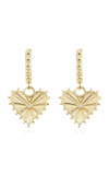 MARLO LAZ WOMEN'S AGAPE 14K YELLOW GOLD DIAMOND EARRINGS