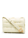 Bottega Veneta The Cassette Padded Leather Crossbody Bag In Yellow