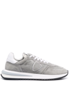 Philippe Model Tropez 2.1 Washed Suede Sneakers In Grey