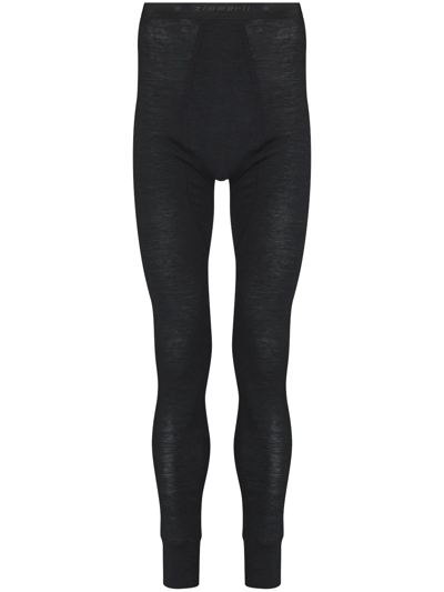 Zimmerli High-rise Thermal Leggings In 82 Charcoal
