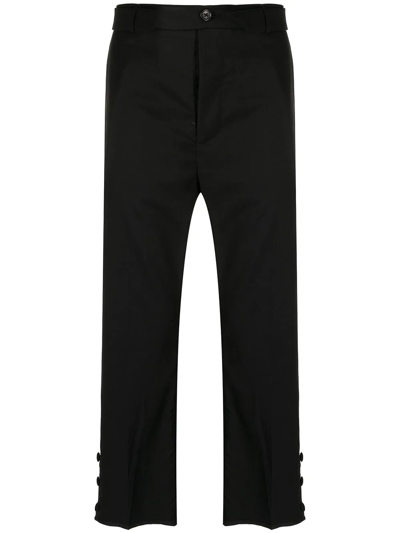 Onefifteen X Anowhereman Cropped-leg Trousers In Black