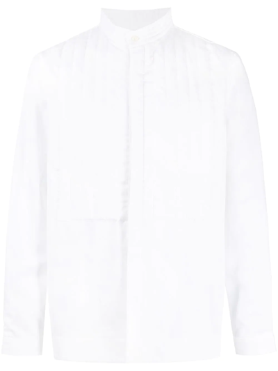 Onefifteen X Anowhereman Pleat-detail Shirt In White