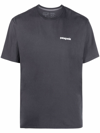 Patagonia Chest Logo-print T-shirt In Black