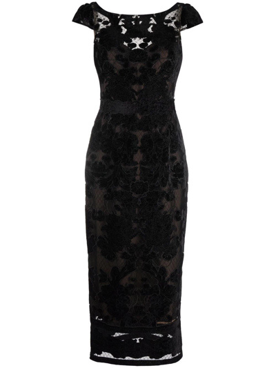 sachin and babi light blue dress Marchesa notte fully embroidered tulle cocktail dress + FREE SHIPPING main image 1