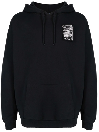 FRED PERRY PATCH-DETAIL LONG-SLEEVED HOODIE