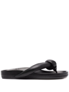 RICK OWENS PADDED KNOT-DETAIL SANDALS