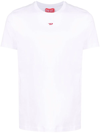 Diesel D Patch Slim Cotton Jersey T-shirt In White