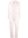 Stella Mccartney Long-sleeved Zip-up Boilersuit In Pink
