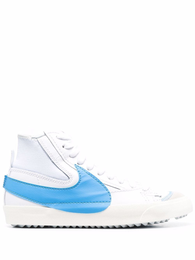Nike Logo-print High-top Sneakers In White
