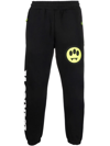 Barrow Logo-print Elasticated Cotton Track Pants In Black