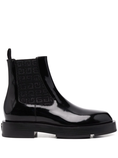 Givenchy High-shine Finish Boots In Black