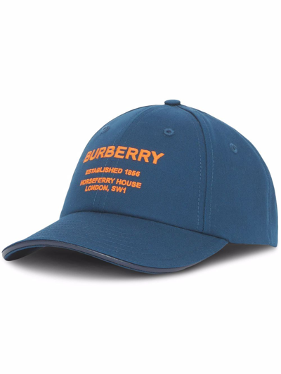 Burberry Horseferry-motif Baseball Cap In Navy