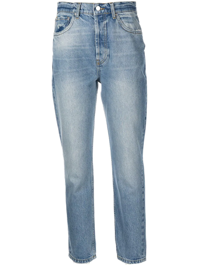 Anine Bing Sonya Straight-leg Jeans In Blue