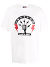 Just Don Logo-print Short-sleeve T-shirt White In Weiss