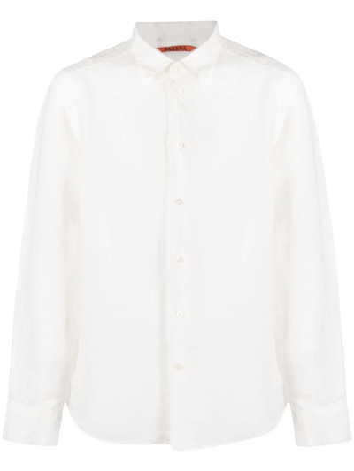 Barena Venezia Pullover Half-button Shirt In Ivory