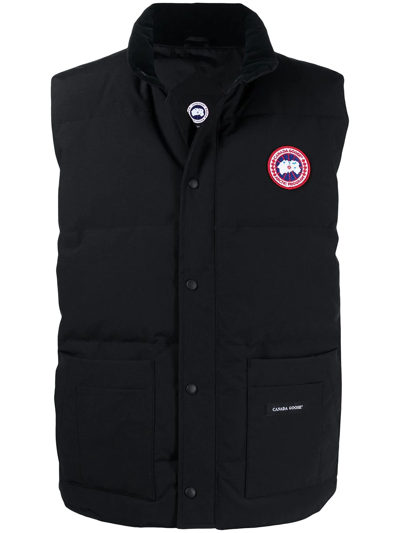 Canada Goose 填充马甲式夹克 In Black