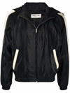 Saint Laurent Lightweight Zip-up Jacket In Schwarz