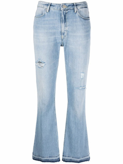 Dondup Mid-rise Flared Jeans In Blau