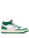 Autry Colourblock Hight-top Lace-up Sneakers In White
