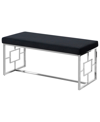 BEST MASTER FURNITURE LOUIE STAINLESS STEEL BENCH