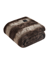 BEAUTYREST ZURI FAUX FUR HEATED WRAP WITH BUILT-IN CONTROLLER, 64" X 50" BEDDING
