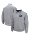 Colosseum Men's  Heathered Gray Cal Bears Tortugas Team Logo Quarter-zip Jacket In Heathered Gray
