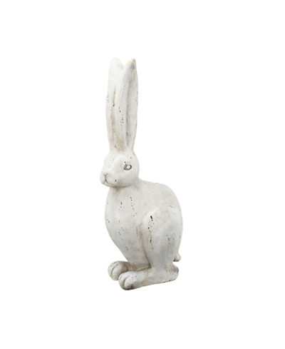 Ab Home 18.5" Rabbit Figurine In White