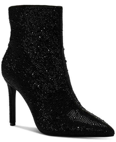 Inc International Concepts Women's Reisa Dress Booties, Created For Macy's Women's Shoes In Black Bling