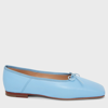 Mansur Gavriel Dream Square-toe Leather Ballerina Flats In Sky