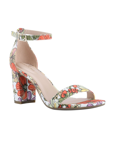 Bandolino Armory Dress Sandals Women's Shoes In White Daisy Multi ...