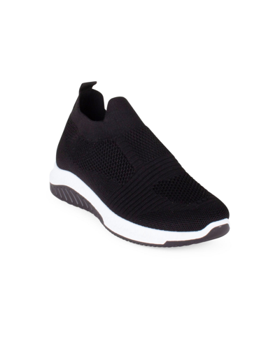 Danskin Women's Cheerful Slip-on Sneakers In Black