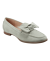 Bandolino Anella 2 Womens Faux Suede Square Toe Loafers In Sage Suede